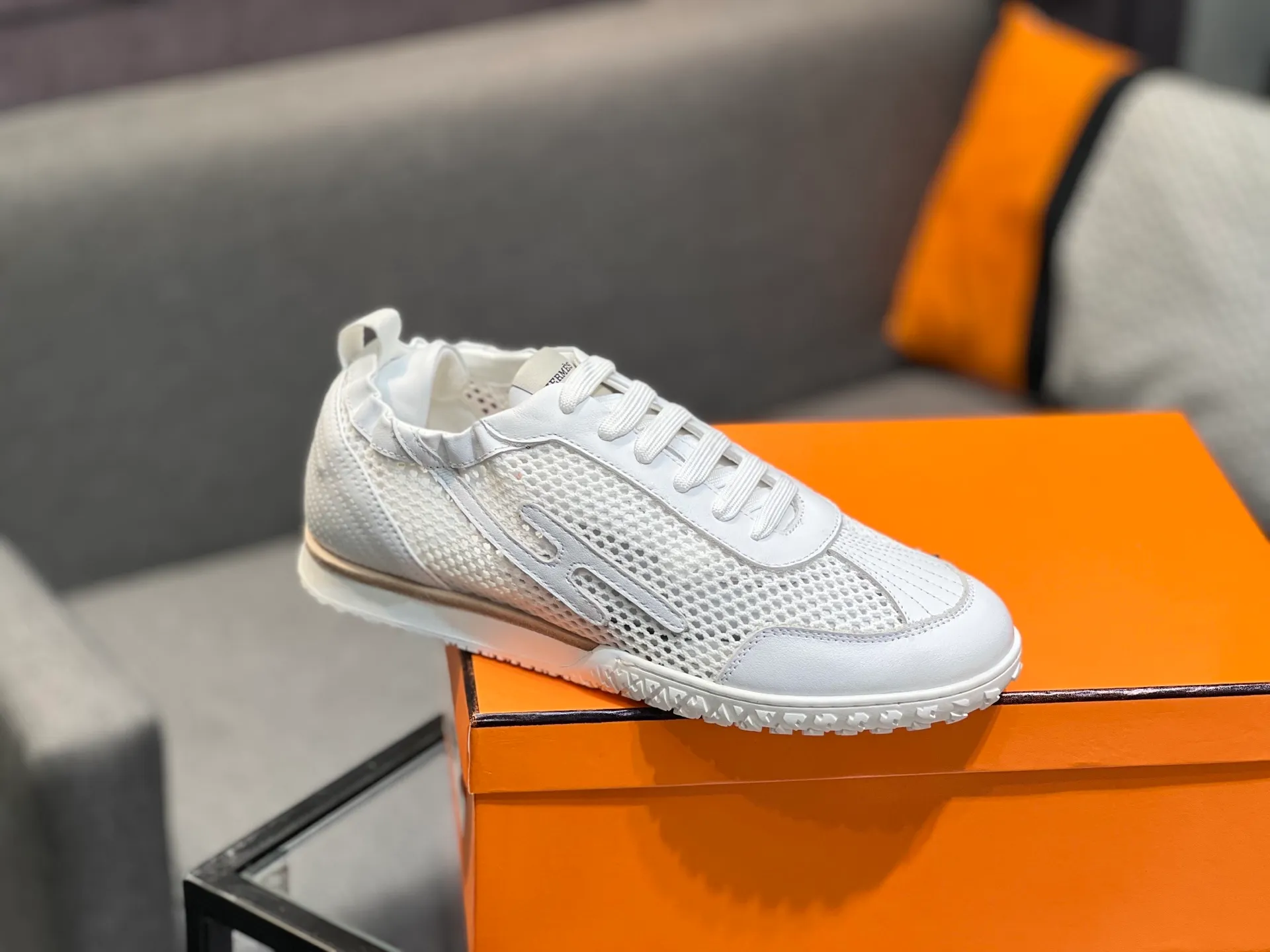 Men's shoes 💰700 [HERMES] Hermès - High-end quality original order 🔍🔍 - Upper: 🔝 cowhide suede splicing design - Inner lining: imported mixed sheepskin - Outsole: TPR foam · Rubber: two-color combined molding outsole - Super high quality control · Fine workmanship: highlighted (high-end, luxury, grade) -Size: 38-44 (45, 46, can be customized)